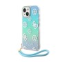 Funda Guess iPhone 15 Turquesa Glitter | Iridiscente con Colgante