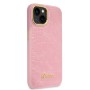 Funda Guess iPhone 14/13 Rosa Croco | Botones Metálicos