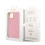 Funda Guess iPhone 14/13 Rosa Croco | Botones Metálicos