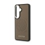 Funda Guess Galaxy S26 Marrón MagSafe | Logo 4G Perforado