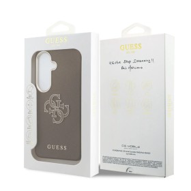Funda Guess Galaxy S26 Marrón | Textura Granulada y Logo 4G