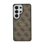 Funda Guess para Samsung Galaxy S26 Ultra – Colección 4G Classic Logo con MagSafe y Bordes Dorados – Marrón