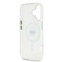 Funda Karl Lagerfeld iPhone 16 Blanca MagSafe | IML Metal Karl Head