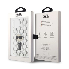 Funda Rígida Karl Lagerfeld para iPhone 15 - Transparente Ikonik Monogram