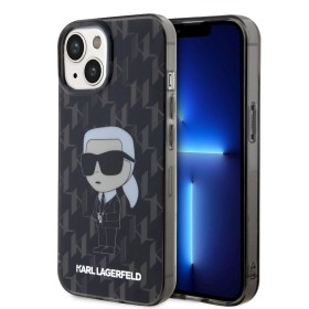 Funda Rígida Karl Lagerfeld para iPhone 15 - Transparente Ikonik Monogram