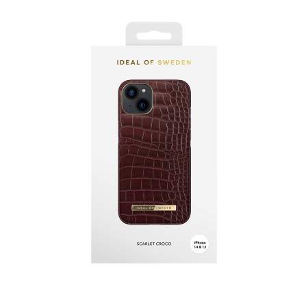 Funda Premium Ideal of Sweden para iPhone 14 y 13 - Scarlet Croco