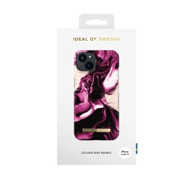 Funda Premium Ideal of Sweden para iPhone 14 y 13 - Golden Ruby Marble