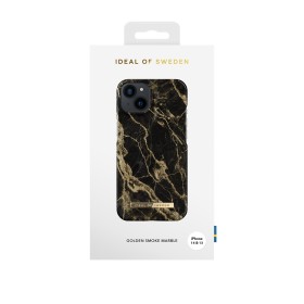 Funda Premium Ideal of Sweden para iPhone 15, 14 y 13 - Golden Smoke Marble