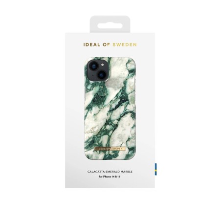 Funda Premium Ideal of Sweden para iPhone 15, 14 y 13 - Calacatta Emerald Marble