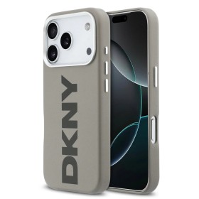 Funda Premium DKNY para iPhone 17 Pro Max con MagSafe y Logotipo Vertical Grande – Negro