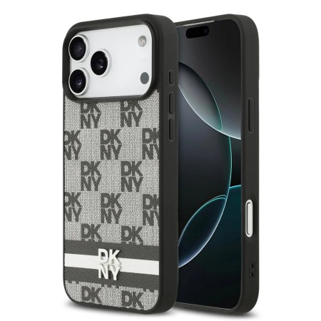 Funda DKNY para iPhone 17 Pro  Patrón de Cuadros Negra | Mayorista Oficial