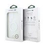Funda Lacoste Premium para Samsung Galaxy S26 Ultra – Transparente Mate con Borde Dorado y MagSafe