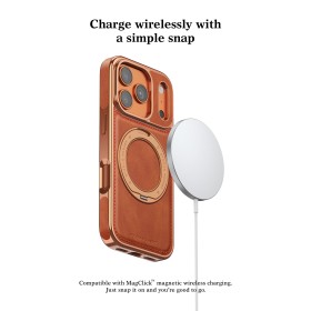 Funda Puloka Classic Cuero con Soporte MagSafe Magnética