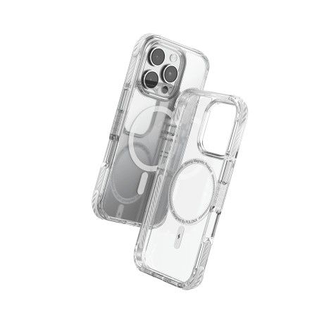 Funda Puloka Defender Transparente MagSafe iPhone 16 Pro Max | Wephone Mayorista