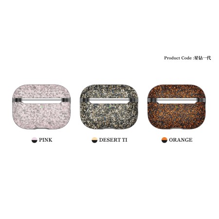 Funda AirPods 1 / 2 ONEGIF Star Diamond Series · Purpurina Premium Glam