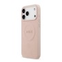 Funda Guess iPhone 17 Pro Rosa MagSafe | Peony Hot Stamp PU