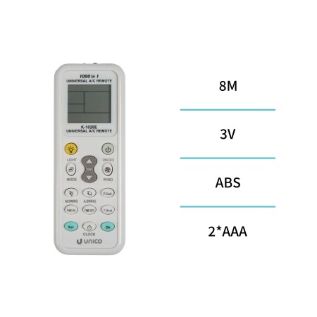 RT9663 Universal Air Conditioner Remote Control