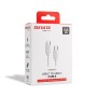 Cable de Carga Rápida Aiwa Original 120W USB-C a USB-C (1 metro) con Cinturón de Velcro Organizador Blanco