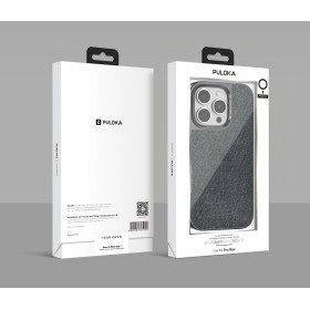 Funda para iPhone 15 Pro Magnética con Textura de Tela Brillante con MagSafe