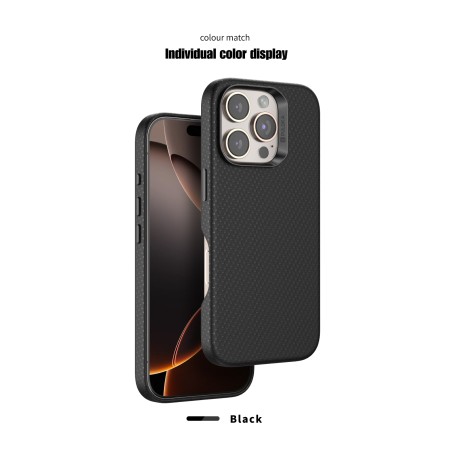 Funda PULOKA para iPhone 14 Pro Max Textura Fibra de Carbono con MagSafe
