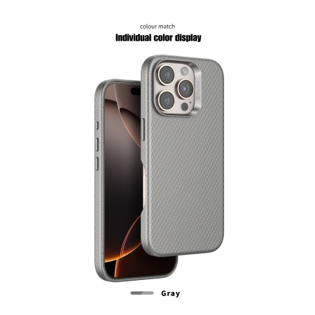 Funda PULOKA para iPhone 15 Pro Max Textura Fibra de Carbono con MagSafe