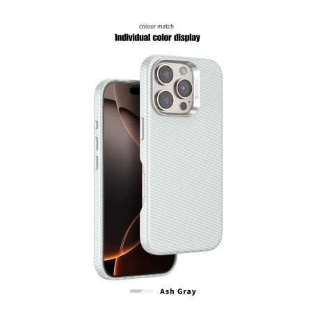 Funda PULOKA para iPhone 16 Pro Textura Fibra de Carbono con MagSafe
