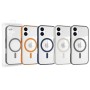 Funda iPhone 16 Transparente con MagSafe y Borde de Color | Wephone Mayorista