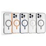 Funda para iPhone 16 Pro Max Rígida Transparente con MagSafe y Borde de Color