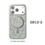 Funda para iPhone 17 Pro Max Premium OneGif TX-T01 con MagSafe Elegante y Bordes de Goma Efecto Metalizado color Blanco