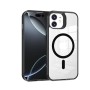 Funda GStyle Transparente MagSafe para iPhone 11 – Rígida y Antigolpes Negro
