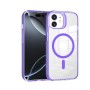 Funda GStyle Transparente MagSafe para iPhone 11 – Rígida y Antigolpes Morado
