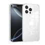 Funda GStyle Transparente MagSafe para iPhone 15 Pro – Rígida y Antigolpes - Color Blanco