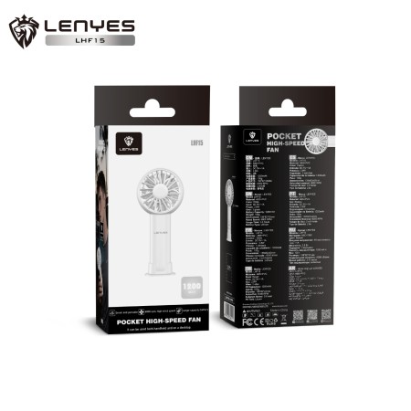 Mini Ventilador de Bolsillo Lenyes LHF15 | 6000 RPM | Ultra Ligero 100g | 3 Velocidades | Uso Dual