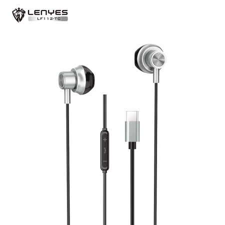 Auriculares con Cable con Conexión Tipo-C de Alta Fidelidad 14mm con Cero Latencia y Micrófono Integrado