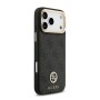 Funda Guess iPhone 17 Pro Negro MagSafe | 4G Strass Logo Gold