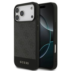 Funda Guess iPhone 17 Pro Max Gris Oscuro| 4G Bottom Stripe | Wephone