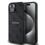 Compra al Por Mayor Funda Guess para iPhone 14– Classic Logo en Piel Sintética – Negro MagSafe