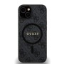 Funda Guess iPhone 14 Negro MagSafe | Piel Sintética 4G Classic | Wephone