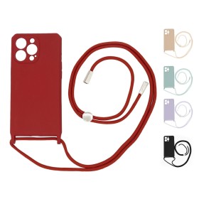 Compra al Por Mayor la Funda de silicona suave con cordón para iPhone 12 Pro en 5 Colores