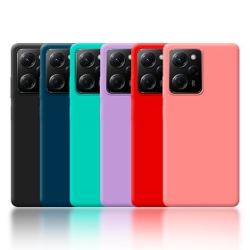 Funda Tipo Original Poco X5 Pro de goma suave | Wephone Mayorista