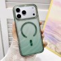 Cona al por Mayor la Funda para iPhone 17 Rígida Liquid Ripple con MagSafe, efecto acuática Verde