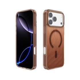 Compra al por Mayor la Funda para iPhone 16 Pro Max con efectivo Acuático con MagSafe en color Marron Claro