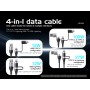 Cable 4 en 1 Lenyes LC568 100W al por Mayor | WePhone