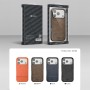 Compra al por mayor la funda PULOKA efecto piel para iPhone 16 Pro Max con detalle de bordado