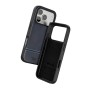 Compra al por mayor la funda PULOKA efecto piel para iPhone 17E color Azul Oscuro con bordado
