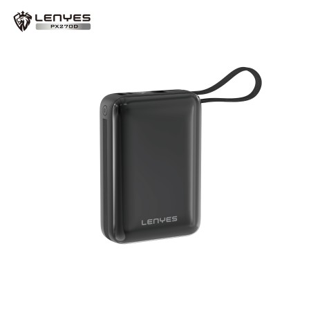 Power Bank Lenyes PX270D d 20000mAh con Cables (Tipo-C + Lightning) y Pantalla Digital LED Mayorista