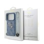 Funda Guess iPhone 17 Pro/iPhone 18 Pro Azul | Correa Perlas y Logo Metálico | Mayorista