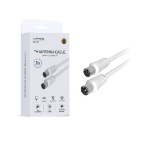 Cable de Antena TV Coaxial Premium 3 metros - WD40 | WEPHONE