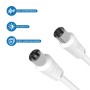 Cable de Antena TV Coaxial Premium 3 metros - WD40 | WEPHONE