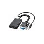 Adaptador VGA a HDMI 1080P con Audio | WEPHONE - WG27